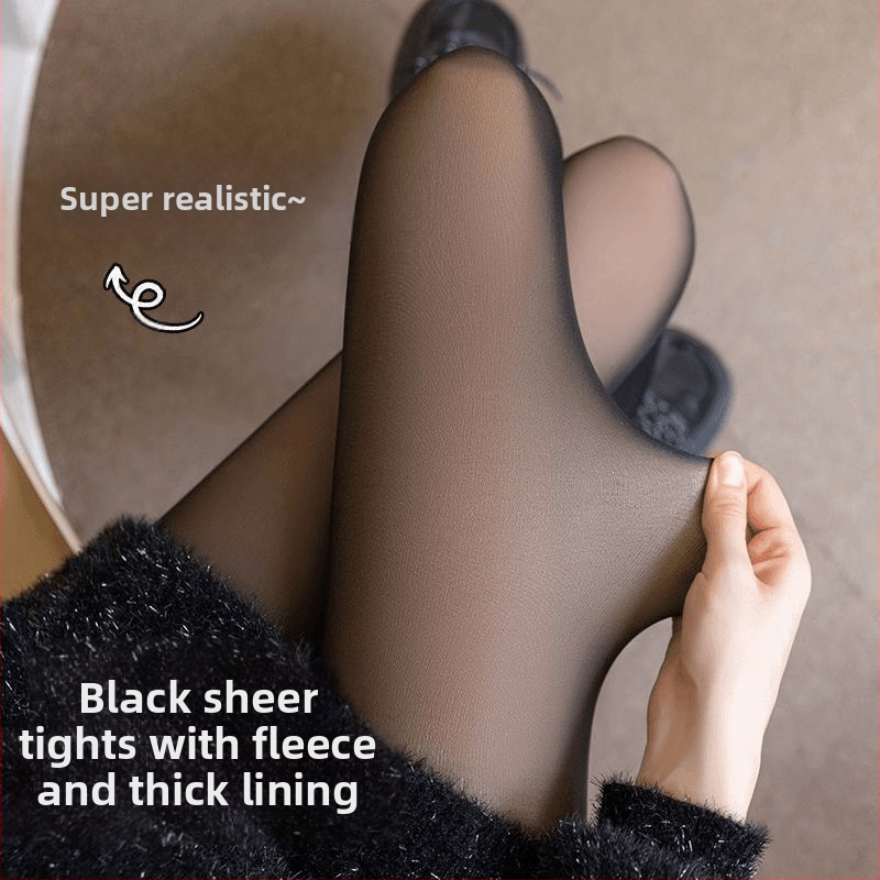 Terminės pėdkelnės su fliso pamušalu žiemai – nailonas, storesnė medžiaga, kūno formavimas, pilvo kontrolė, šiluma