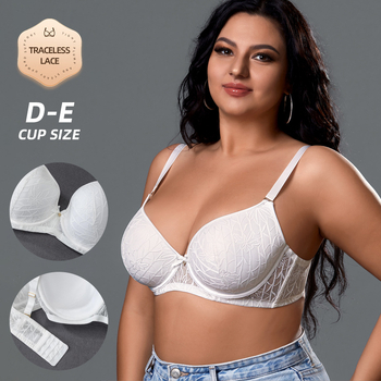 Didelės apimties nėrinių liemenėlė su pilnu puodeliu, viršutinis palaikymas, pagrindinė medžiaga nailonas, pamušalas iš elastano