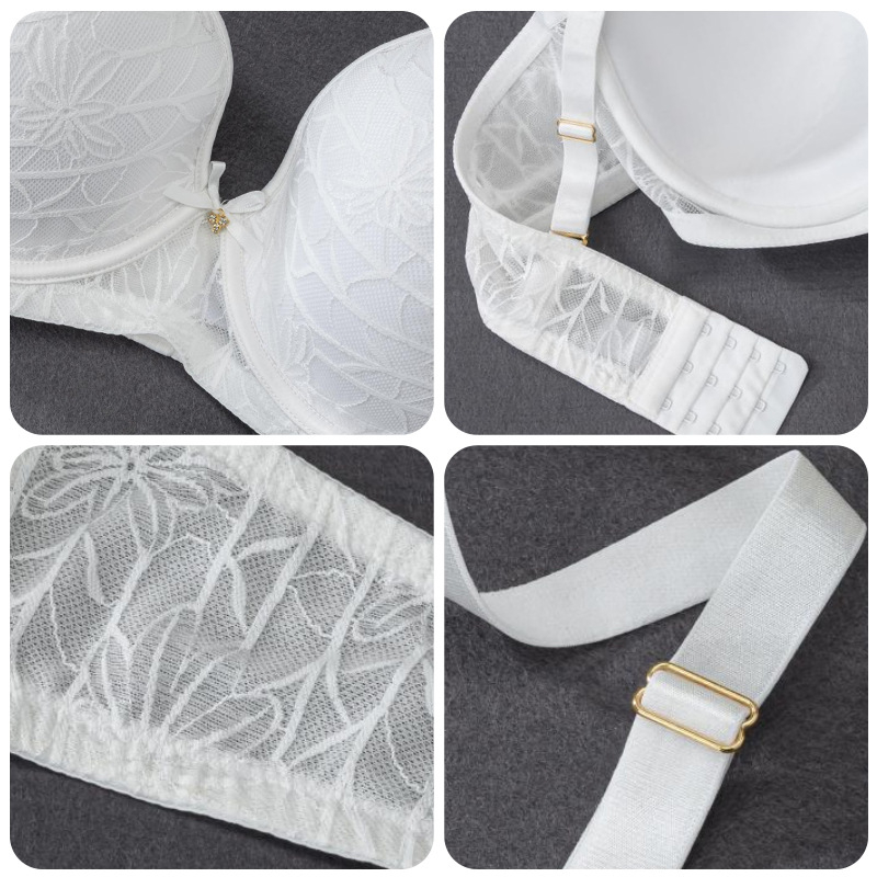 Didelės apimties nėrinių liemenėlė su pilnu puodeliu, viršutinis palaikymas, pagrindinė medžiaga nailonas, pamušalas iš elastano