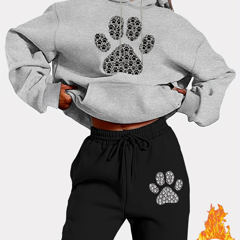 Φούτερ με κουκούλα από βελούδο, άνετης γραμμής, μακριά μανίκια, πολυεστέρας 90–95%, μεσαίας πυκνότητας