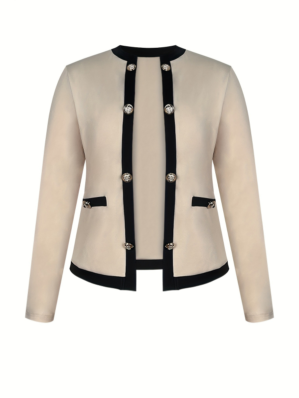 Дамски двукомпонентен комплект: плетено яке и рокля с дълъг ръкав, полиестер/еластанова смес, елегантен стил, ежедневен костюм