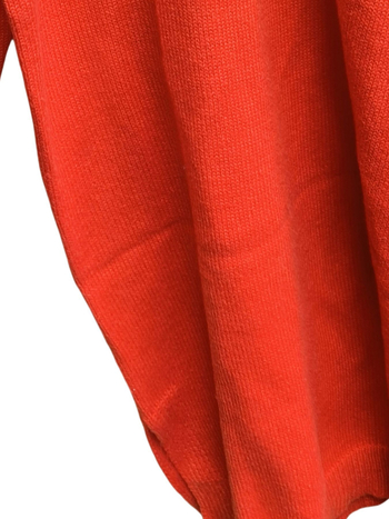 Πλεκτό φόρεμα με V-λαιμό, μακριά μανίκια, ύφασμα πολυεστέρα, κοντή φούστα