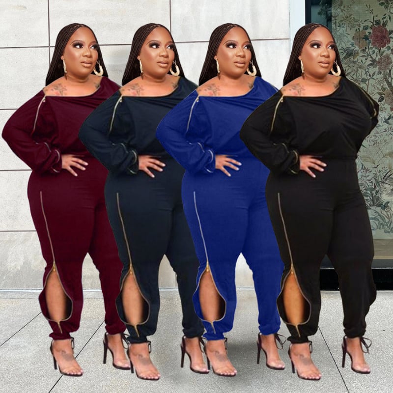 Ženski kombinezon – jednofarban, dugi rukavi, duljina 9/10, poliester materijal, elegantan gradski stil