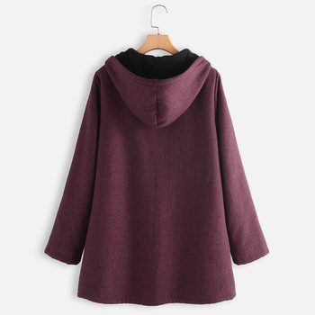 Medvilnės pūkine striukė su gobtuvu, tiesus siluetas, vidutinio ilgio 65–80 cm, ilgomis rankovėmis, užtrauktukas