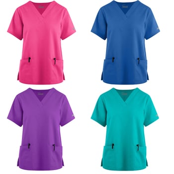 Vīriešu medicīnas T-krekls ar īsām piedurknēm, poliester–kokvilnas maisījums, mitrumu atgrūdošs (95% poliester)