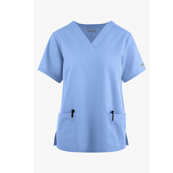 Vīriešu medicīnas T-krekls ar īsām piedurknēm, poliester–kokvilnas maisījums, mitrumu atgrūdošs (95% poliester)