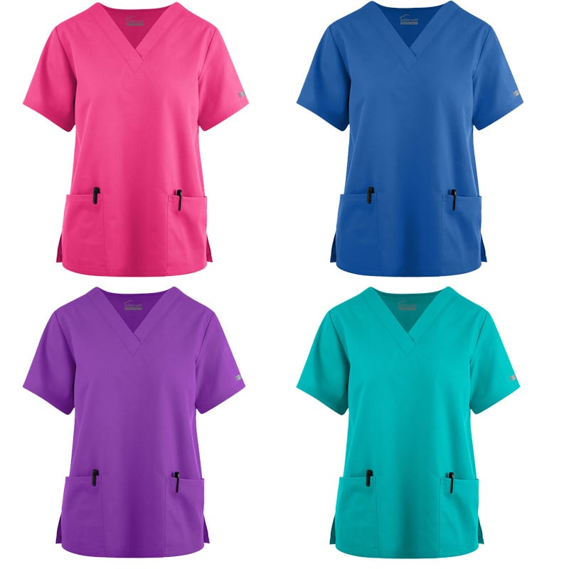 Vīriešu medicīnas T-krekls ar īsām piedurknēm, poliester–kokvilnas maisījums, mitrumu atgrūdošs (95% poliester)