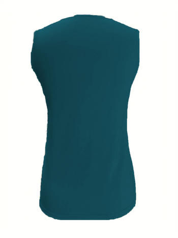 Γυναικείο αμάνικο τοπ με V-λαιμό, Πολυεστέρας 95%+, Καλοκαίρι 2024, καθημερινό στυλ