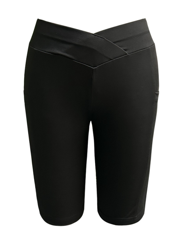 Moterų sportinės legginiai su kišene, elastinga platesnė juosta, poliesterio pluoštas 95%+, aukštas elastingumas, siauras kirpimas