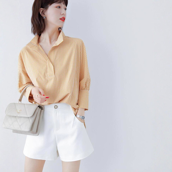 Kasdieninės moterų aukšto juosmens, tiesaus kirpimo kelnės — poliesterio-viskozės mišinys, 50–70% poliesterio, vasara 2025