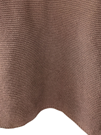 Moteriškas gobtuvės kardiganas, laisvas kirpimas, ilgos rankovės, vidutinio ilgio, užsegamas dviem sagomis, poliesterio audinys