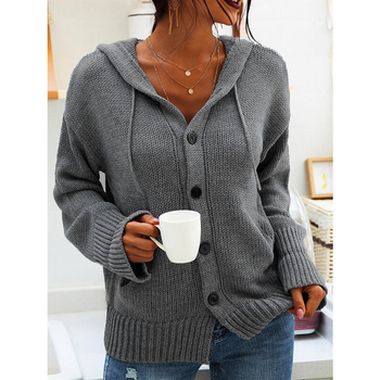 Alpakagyapjú kapucnis kardigán, laza szabás, hosszú ujjú