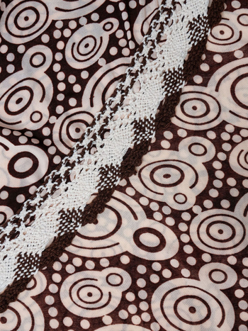 Αμπάγια με φλοράλ εκτύπωση, μακρύ φόρεμα με μακριά μανίκια, Ice Silk ύφασμα, πολυεστέρας-σπάντεξ ανάμειξη