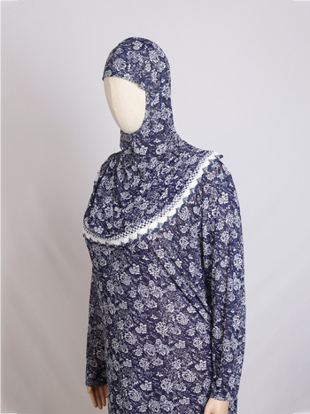 Αμπάγια με εκτύπωση σε μεσανατολικό στυλ, ύφασμα Ice Silk, σύνθεση πολυεστέρα+ελαστάν, μακριά μανίκια, μακριά ρόμπα