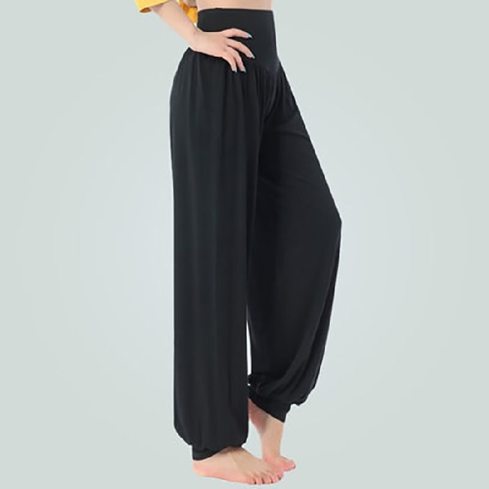 Lantern-style dance pants, κλασικό κοστούμι εξάσκησης χορού, μίγμα Modal-Polyester 30–50% ανά συνιστώσα, casual, λογοτεχνικό ρετρό, άνοιξη 2025