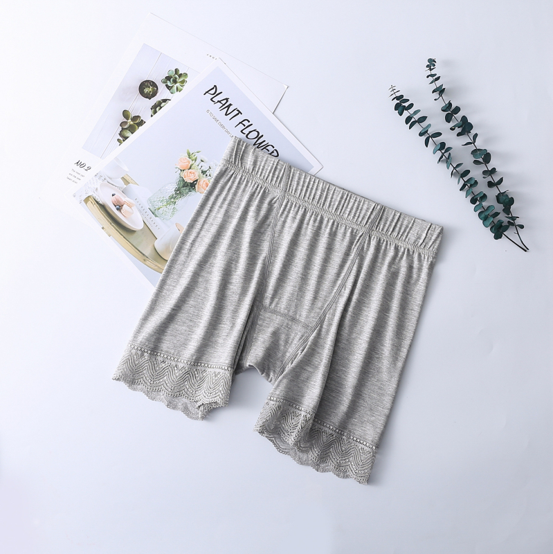 Moteriškos saugios kelnaitės su aukštu liemeniu, modalinės medžiagos nėriniai, apsauga nuo atskleidimo vasarai