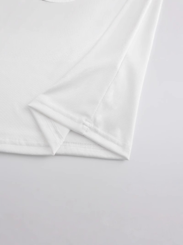 Tricou damă cu imprimeu cireșe, decolteu rotund, mâneci scurte, croială dreaptă, material poliester-elastan