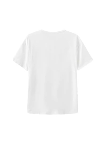 Тениска с кръгло деколте, къс ръкав, полиестер със спандекс, принт с персонаж, свободна кройка