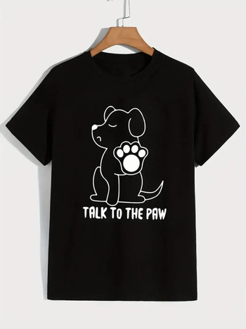 Памучни тениски за родител и дете с карикатурен принт, кръгло деколте, къс ръкав, летно облекло, мека обработка на тъканта