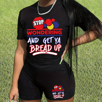 Set din două piese din poliester pentru femei, vară 2024, costum casual de birou, top și pantaloni scurți, 90–95% poliester