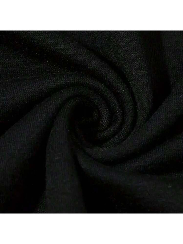 Tricou Love Print pentru Ziua Îndrăgostiților, din bumbac, guler rotund, mâneci scurte