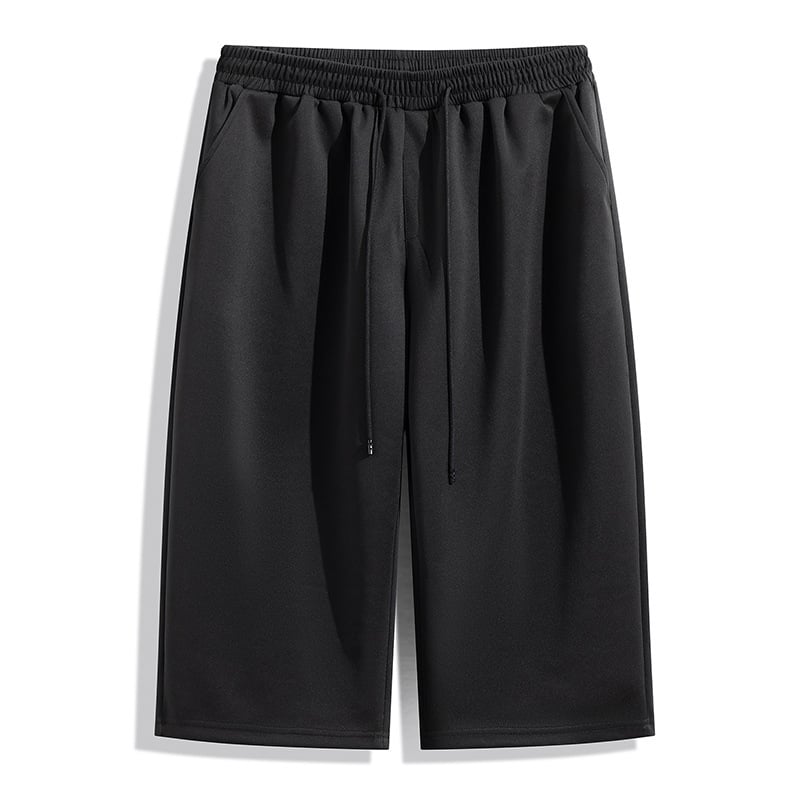 K65 muške capri hlače plus veličine, ljetne casual, 7/8 dužine, prozračan poliester