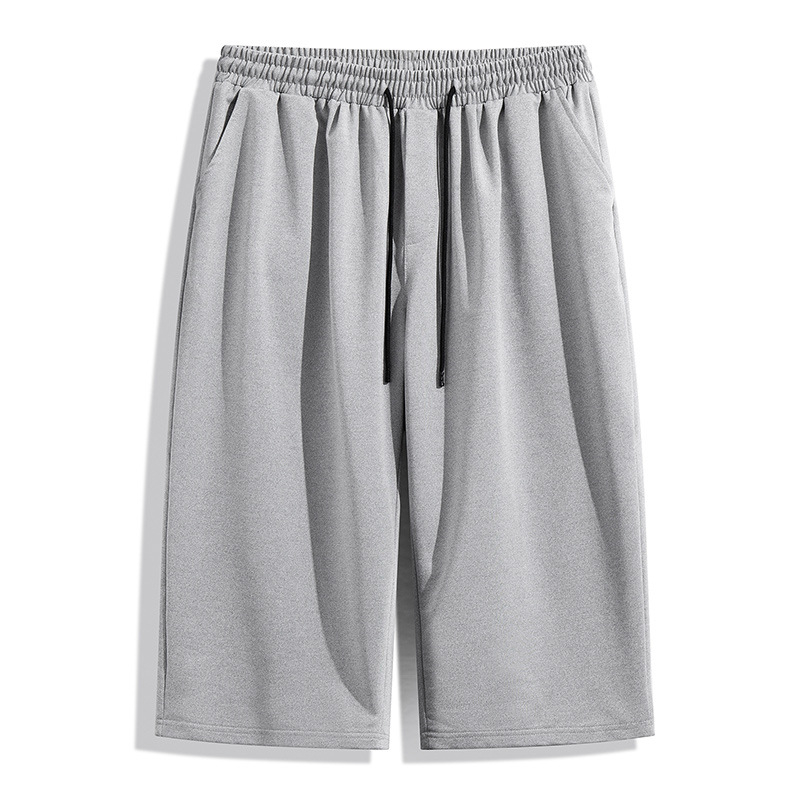 K65 muške capri hlače plus veličine, ljetne casual, 7/8 dužine, prozračan poliester