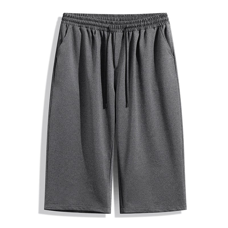 K65 muške capri hlače plus veličine, ljetne casual, 7/8 dužine, prozračan poliester