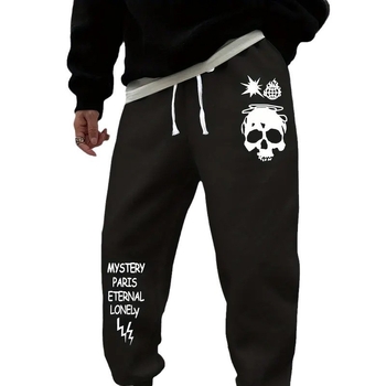 Vyriski kasdieniniai sportiniai džinsai su skaitmenine spauda, mikroelastingumas, vidutinio aukščio juosmens, laisvas kirpimas, mažas tiesus kelio atidarymas