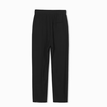 Ανδρικά καλοκαιρινά παντελόνια casual, λεπτή συνθετική πολυεστερική σύνθεση, στενή γραμμή (tapered), μέση μεσαίου ύψους