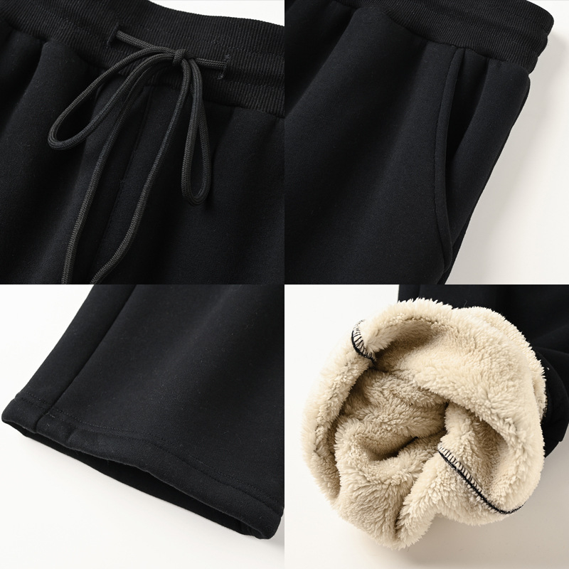 Vyriskos kasdieninius kelnes su fliso apdaila, laisva tiesia kirpimo, vidurinio aukštyje, storas medvilnės-poliesterio mišinys, mikroelastinis