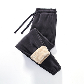 Žieminiai fliso sportiniai pantalonai vyrams ir moterims, tiesus kirpimas, žemas liemuo, cheminių pluoštų mišinys