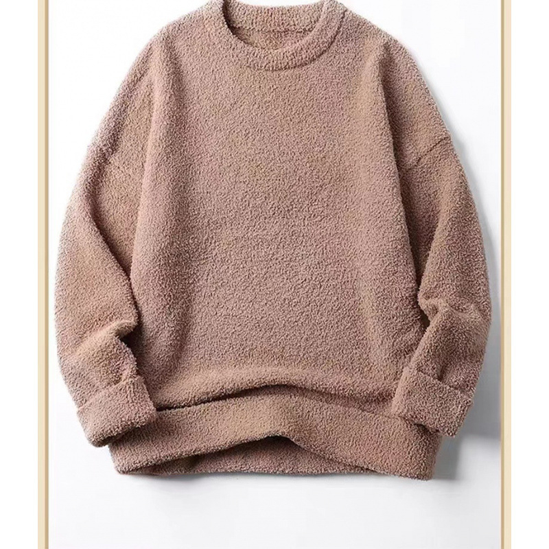 Vyriskas laisvo kirpimo megztinis su apvaliu kaklu, jacquard raštas, ilgos rankovės, poliesterio sudėtis 91–95%, žiemos modelis 2024