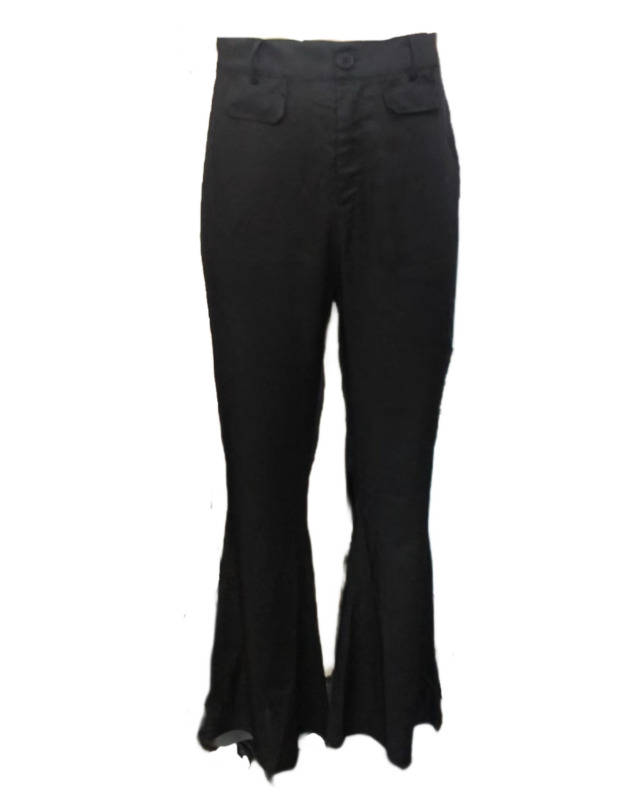 Pantaloni pentru bărbați cu croială largă, talie medie, amestec bumbac-poliester, 90% poliester, potriviți pentru dans