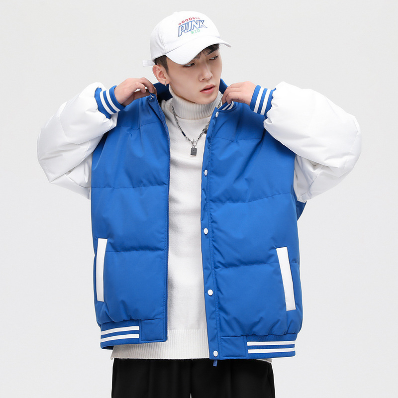 Vyriška stora striukė su poliesterio užpildymu ir pamušalu, japonų stiliaus, užtrauktukas