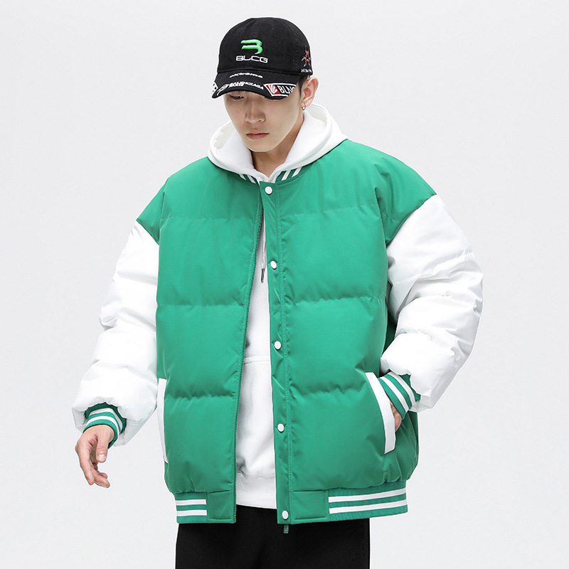 Muška debela jakna s polyester punjenjem i podstavom, japanskog stila, zatvarač