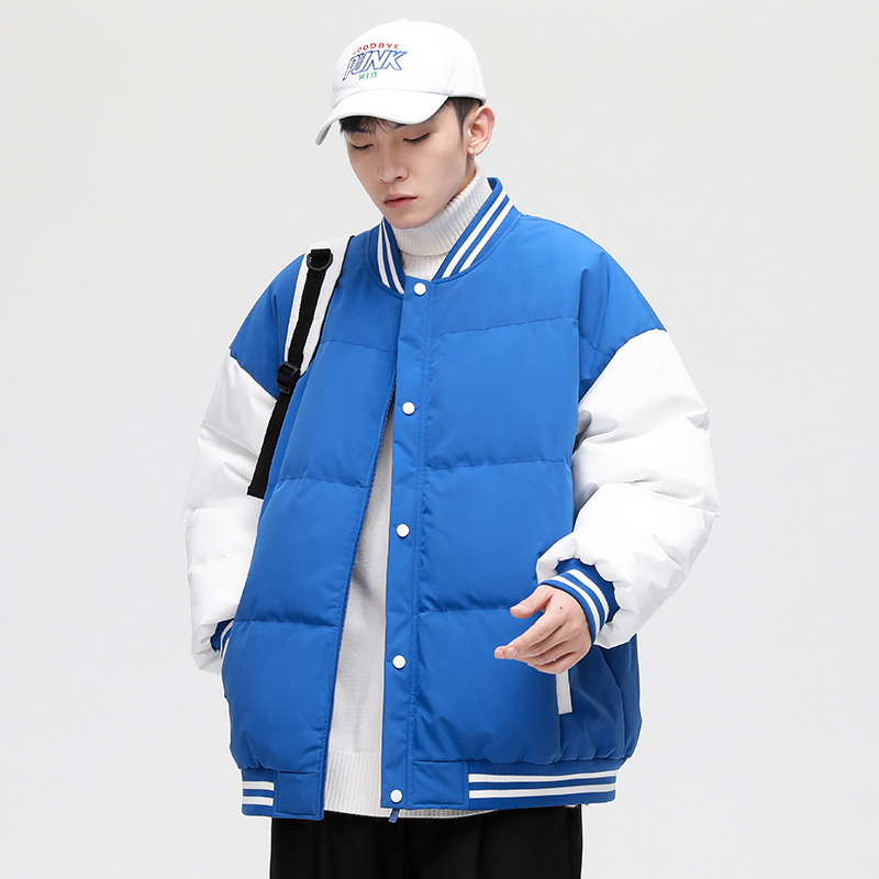 Muška debela jakna s polyester punjenjem i podstavom, japanskog stila, zatvarač