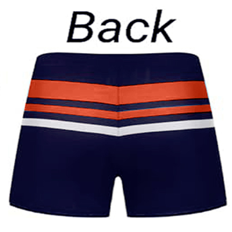 Vyrų dryžuotos plaukimo šortai su raišteliu, poliesterio su spandeksu audinys, plaukimo ir fitnesui