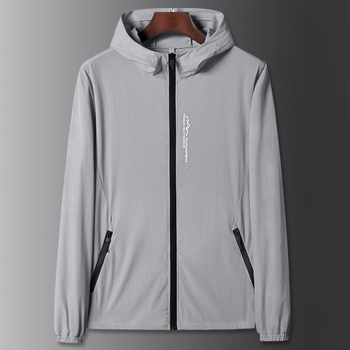 Jaka ar kapuci, 100% neilons, vasara, rāvējslēdzējs, korejiešu stil (100% neilons; vasara; rāvējslēdzējs; korejiešu stil)