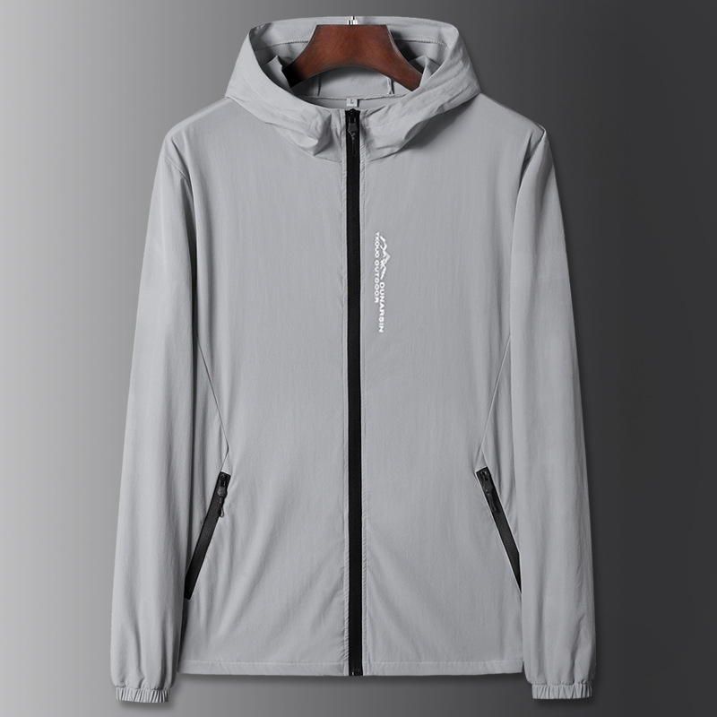 Jaka ar kapuci, 100% neilons, vasara, rāvējslēdzējs, korejiešu stil (100% neilons; vasara; rāvējslēdzējs; korejiešu stil)