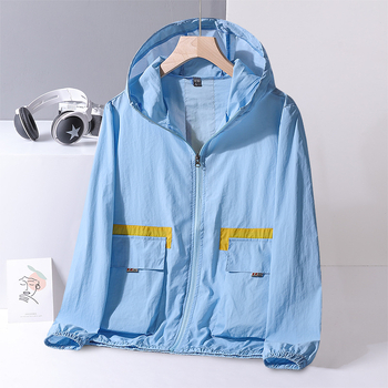 Kapučiuota vasaros lauko striukė paaugliams — lengvas poliesteris, laisvas kirpimas