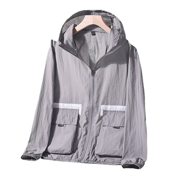 Kapučiuota vasaros lauko striukė paaugliams — lengvas poliesteris, laisvas kirpimas