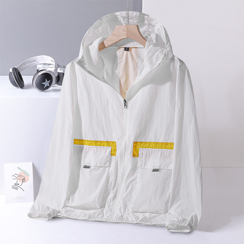 Kapučiuota vasaros lauko striukė paaugliams — lengvas poliesteris, laisvas kirpimas