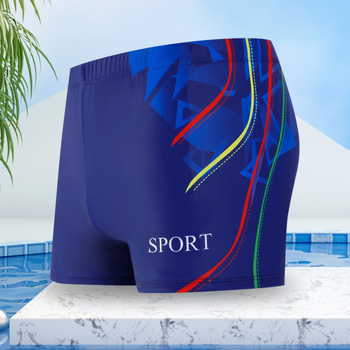 Vyriniai plaukimo šortai su spauda, greitai džiūstantys, 82% poliesteris su 18% pamušalu, 200 g, stilius: briefs