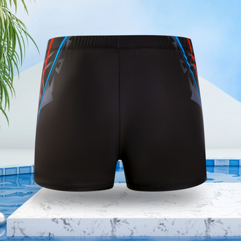 Vyriniai plaukimo šortai su spauda, greitai džiūstantys, 82% poliesteris su 18% pamušalu, 200 g, stilius: briefs