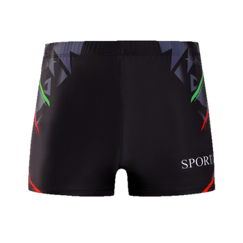 Vyriniai plaukimo šortai su spauda, greitai džiūstantys, 82% poliesteris su 18% pamušalu, 200 g, stilius: briefs