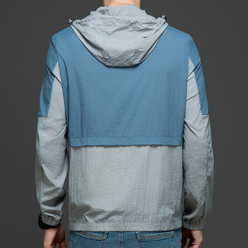 Външна ветровка UV защита UPF50+, нейлонова материя, качулка, подходяща за лято, пролет и есен