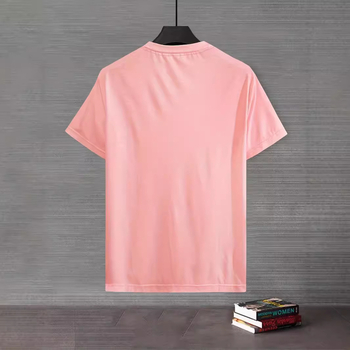 Vyrų kasdieniai marškinėliai su nacionalinės stilistikos atspaudu, trumpomis rankovėmis, apvalus kaklas, poliesterio audinys (>95%), vasara 2024