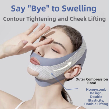 Μάσκα ύπνου για το πρόσωπο με γραφένιο και μακριά υπέρυθρη ακτινοβολία για πλήρες lifting προσώπου, χωρίς ηλεκτρισμό, χωρίς ραφές