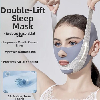 Μάσκα ύπνου για το πρόσωπο με γραφένιο και μακριά υπέρυθρη ακτινοβολία για πλήρες lifting προσώπου, χωρίς ηλεκτρισμό, χωρίς ραφές